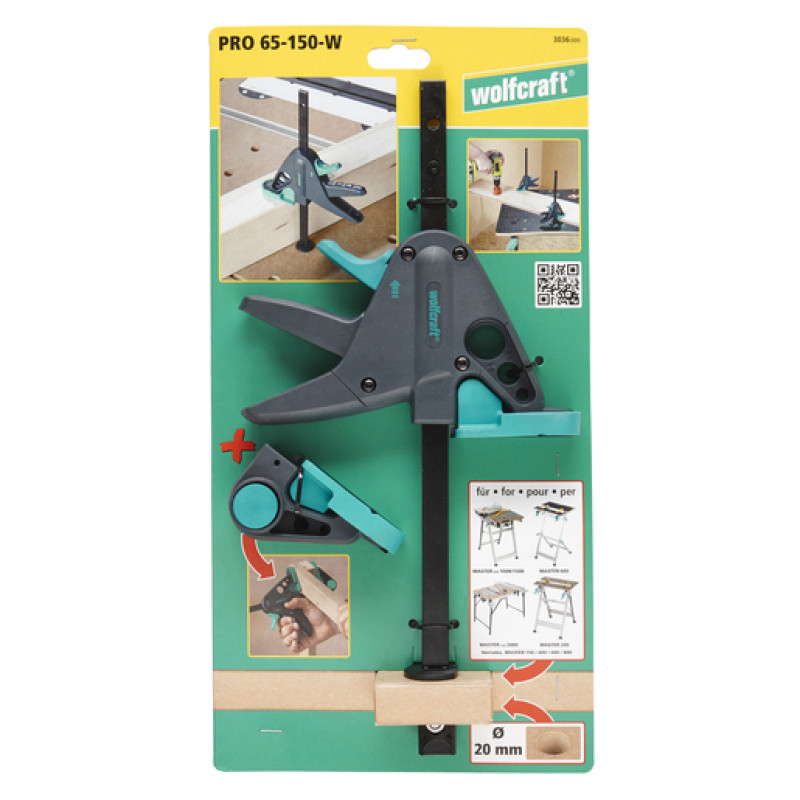 Струбцина для рабочего стола Wolfcraft PRO 65-150-W (3036000)