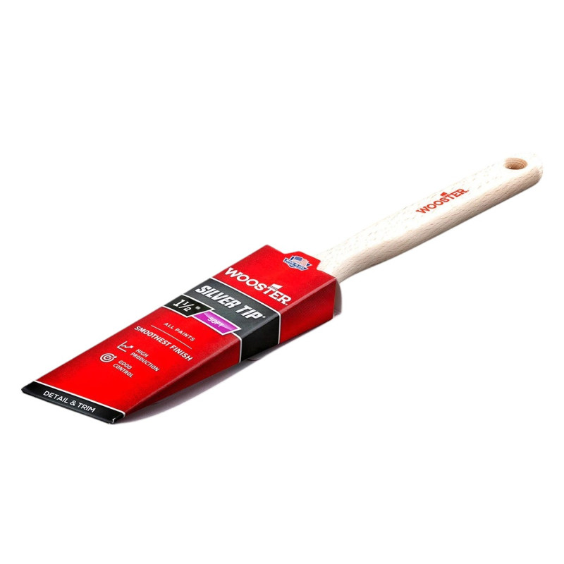 Синтетичная кисть Wooster Silver Tip angle sash 38 мм с угловым срезом, (5221-1-1/2)
