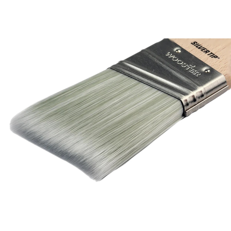 Синтетичная кисть Wooster Silver Tip angle sash 38 мм с угловым срезом, (5221-1-1/2)