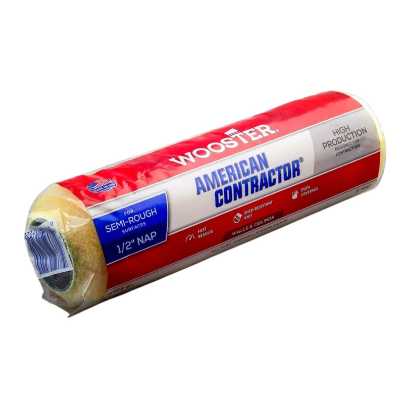 Валик малярный Wooster American Contractor вязаный R563-9 23 см (9”) ворс 13 мм (1/2”)