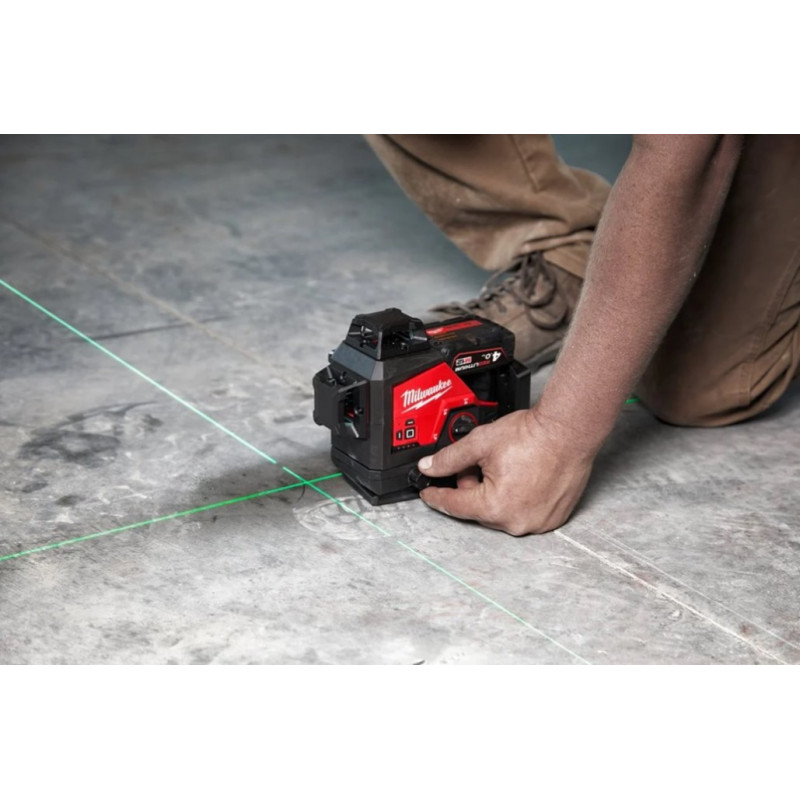 Уровень лазерный (нивелир) 3D аккумуляторный MILWAUKEE M12 3PL-0C (4933478103)