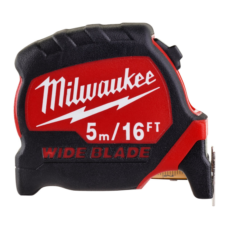 Рулетка метрическая WIDE BLADE 5 м -16 фт/ширина 27 мм MILWAUKEE (4932471817)