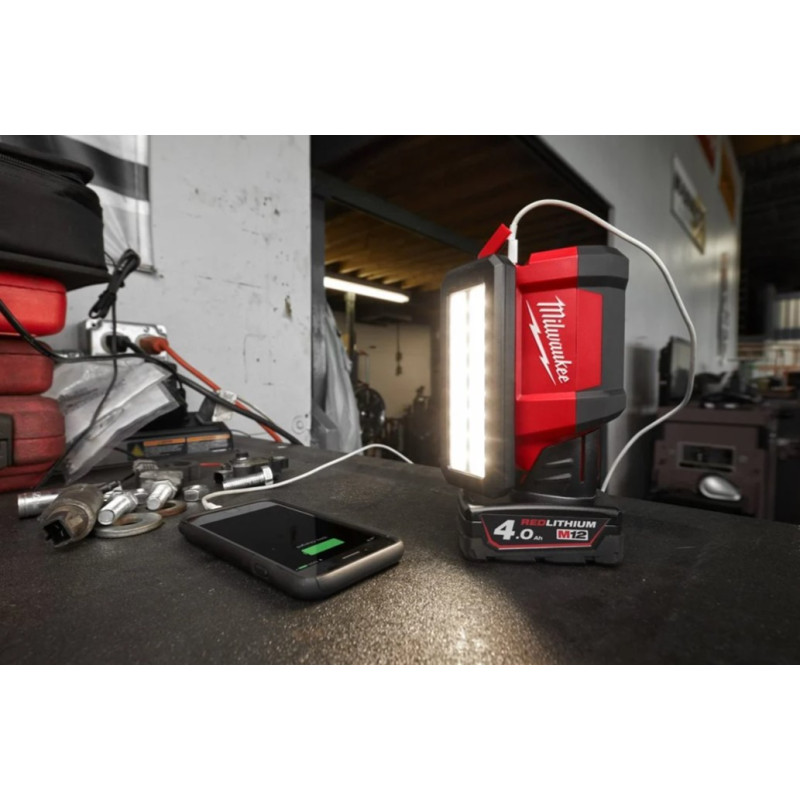 Фонарь светодиодный аккумуляторный MILWAUKEE M12 PAL-0 (4933478226)