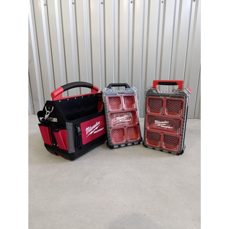 Сумка для инструментов и 2 органайзера MILWAUKEE PACKOUT набор из 3-х частей (4932499040)