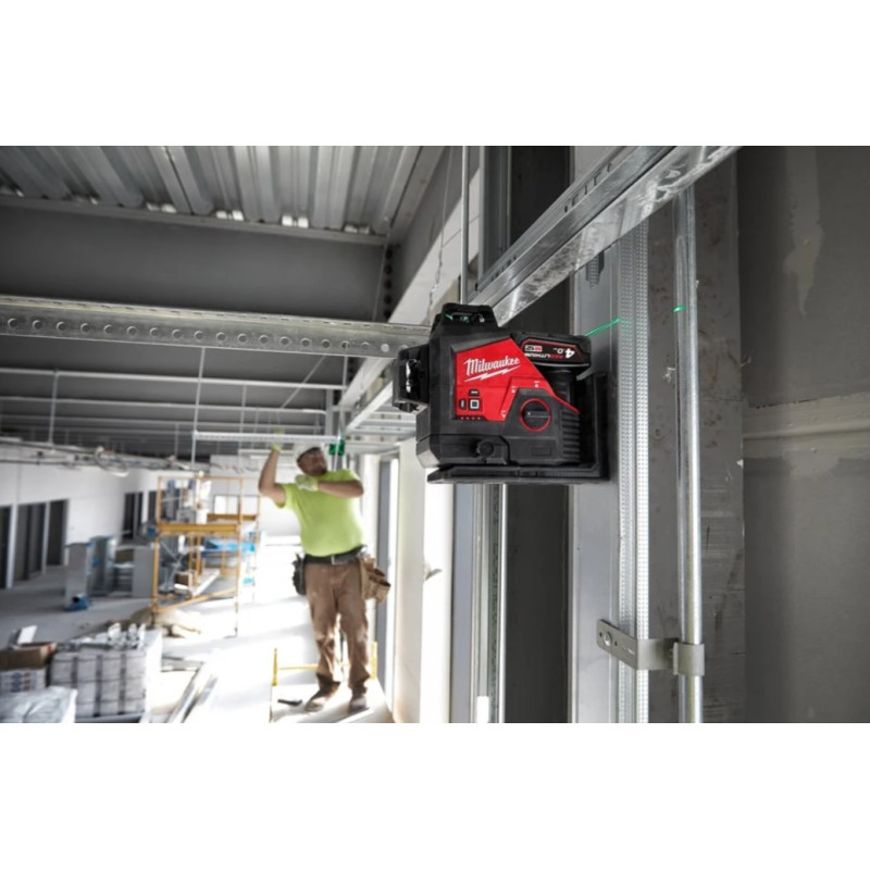 Уровень лазерный (нивелир) 3D аккумуляторный MILWAUKEE M12 3PL-0C (4933478103)