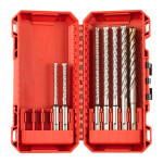 Буры НАБОР — 7 шт SDS+ MX4 Set 1 (Ø 5/6 x 115 мм Ø 6/8/8/10 x 165 мм Ø 12 x 160) MILWAUKEE (4932492113) – Фото №1