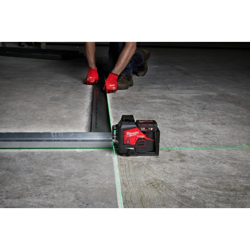 Уровень лазерный (нивелир) 3D аккумуляторный MILWAUKEE M12 3PL-0C (4933478103)