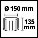 Система фильтров для пылесосов Einhell SAC, 2 шт (2351250) – Фото №7