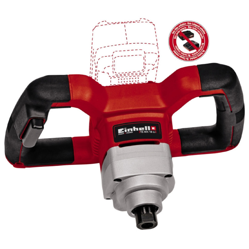 Міксер будівельний акумуляторний Einhell TE-MX 18 Li - Solo (4258760)
