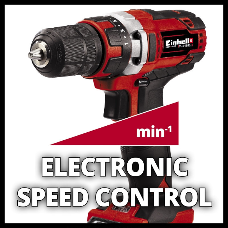 Дриль акумуляторна Einhell TC-CD 18/35 Li (1x1,5 Ah) (4513914)