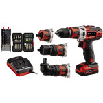 Дрель аккумуляторная Einhell TE-CD 12/1 3X-Li + 34 бита + 5 сверл (4513597) – Фото №1
