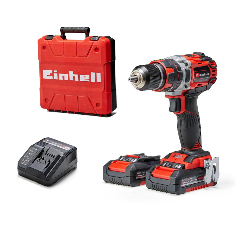 Шурупокрут акумуляторний ударний Einhell TP-CD 18/50 Li-i BL 2×2.0Ah (4513940)
