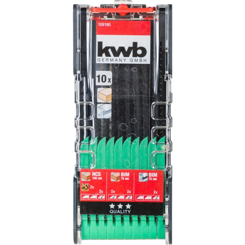 Набор полотен для лобзика, 10 шт, PROMO KWB (109180)