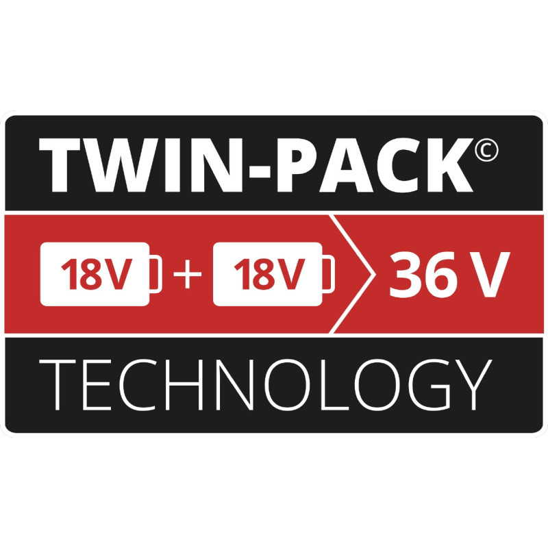 Аккумуляторы + зарядное устройство на два аккумулятора Einhell 18V 2x4.0Ah Twincharger Kit (4512112)