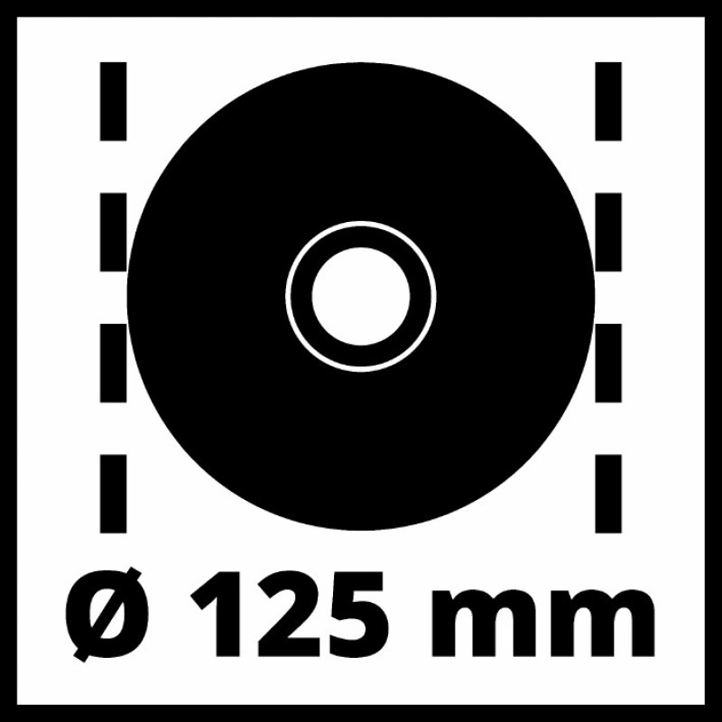 Кутова шліфувальна машина (КШМ) болгарка Einhell TC-AG 125/850 (4430971)