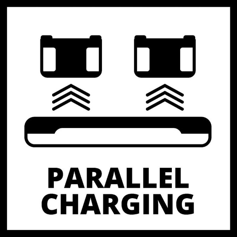 Аккумуляторы + зарядное устройство на два аккумулятора Einhell 18V 2x4.0Ah Twincharger Kit (4512112)