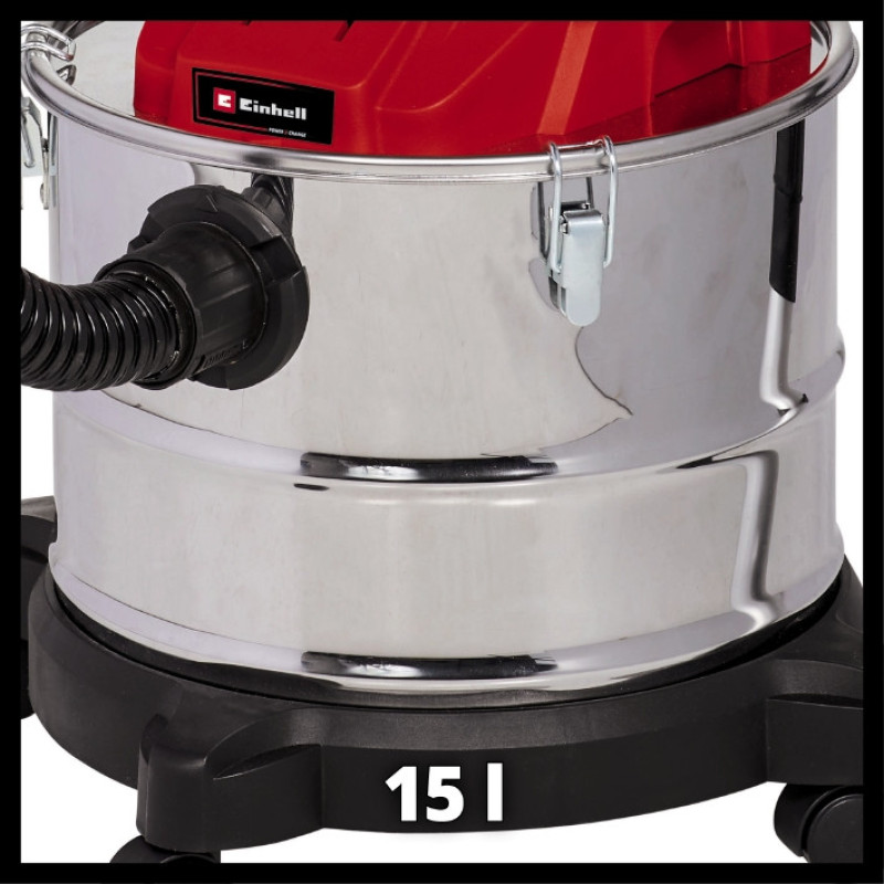Пилосос для золи акумуляторний Einhell TE-AV 18/15 Li C - Solo (2351700)