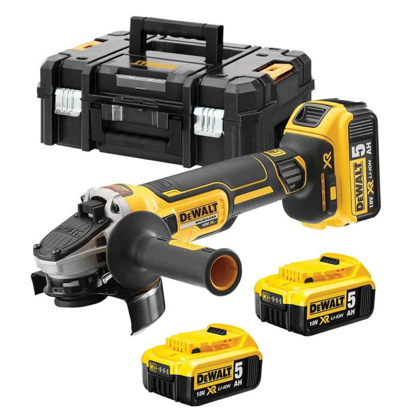 Кутова шліфувальна машина (КШМ) болгарка акумуляторна безщіткова DeWALT (DCG405P3)
