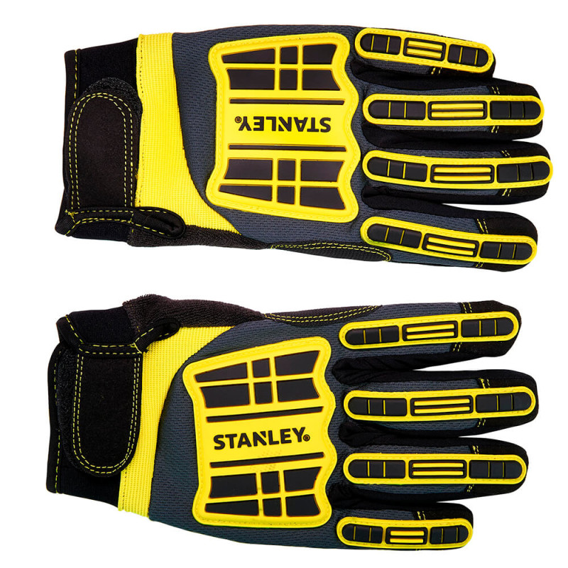 Перчатки рабочие STANLEY с дополнительными накладками – защита от удара STANLEY (SY820L)