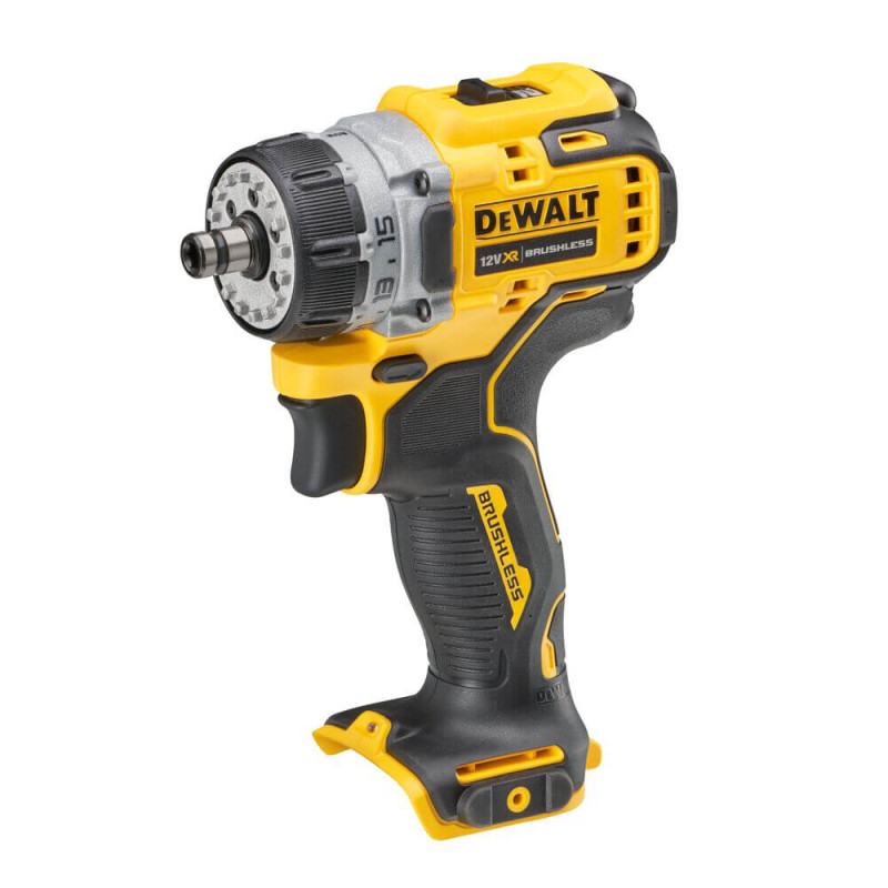 Дрель-шуруповерт аккумуляторная бесщеточная со сменными насадками DeWALT (DCD703NT)