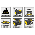 Портативний складний ящик STANLEY SXWT-FT505 – Фото №4