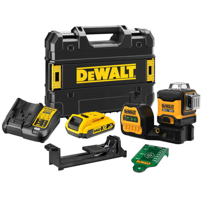 Рівень лазерний (нівелір) лінійний DeWALT (DCE089D1G18)