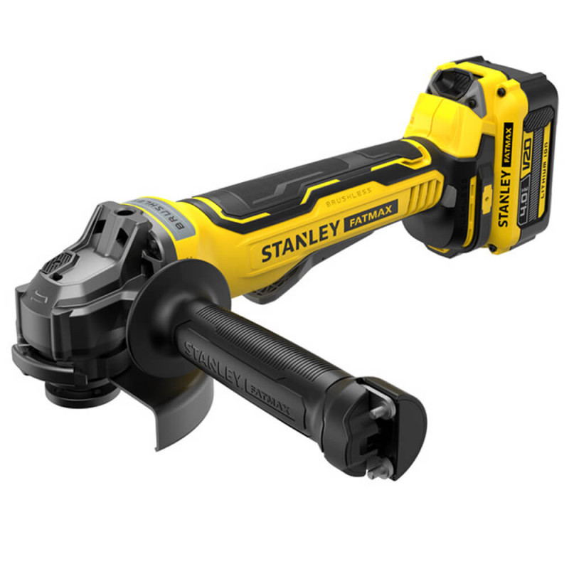 Шлифмашина угловая аккумуляторная бесщеточная STANLEY FATMAX (SFMCG700M2K)