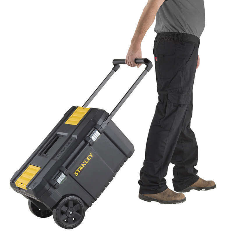 Ящик для інструментів великого об’єму на колесах ESSENTIAL CHEST 665x404x344 STANLEY (STST1-80150)