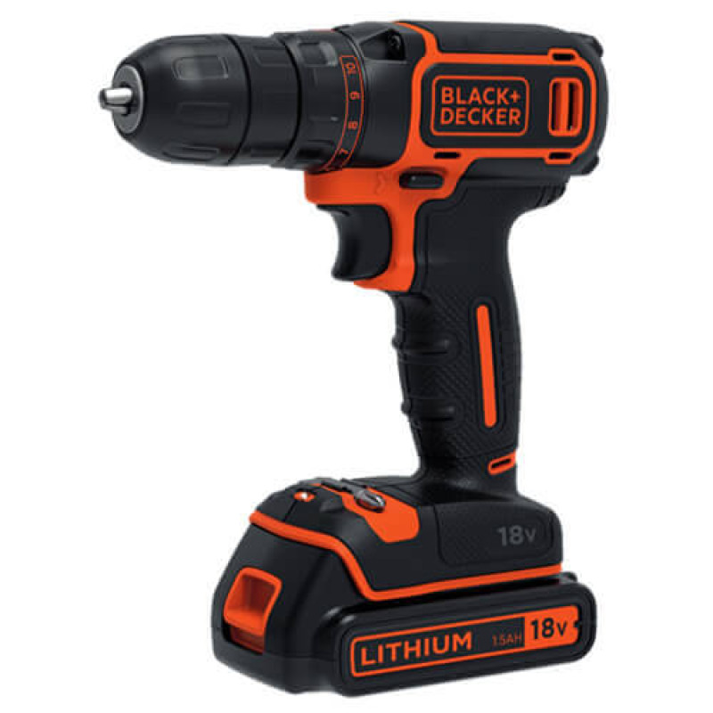 Дриль-шурупокрут акумуляторний BLACK+DECKER (BDCDC18B)