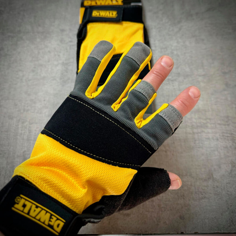 Перчатки рабочие открытые DeWALT (DPG214L)