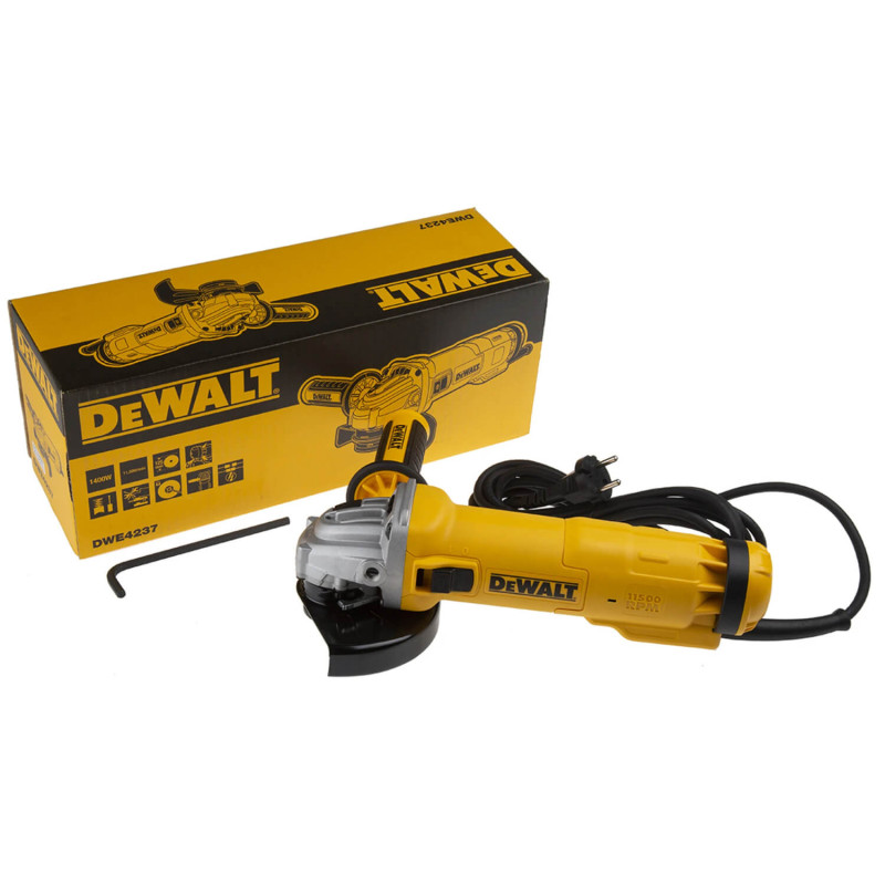 Шлифмашина угловая - болгарка сетевая DeWALT (DWE4237)
