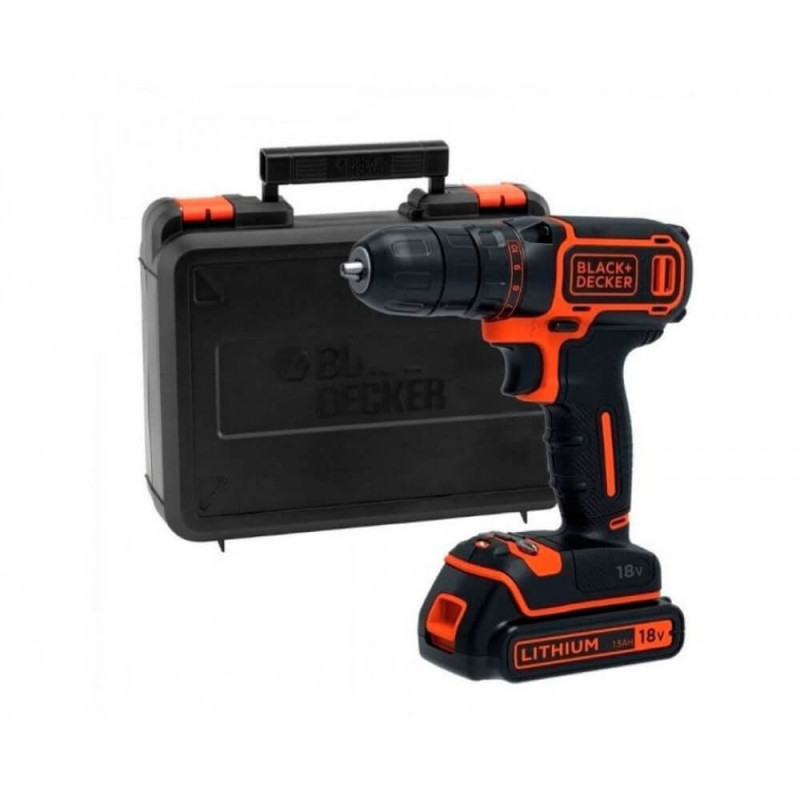 Дриль-шурупокрут акумуляторний BLACK+DECKER (BDCDC18KB)