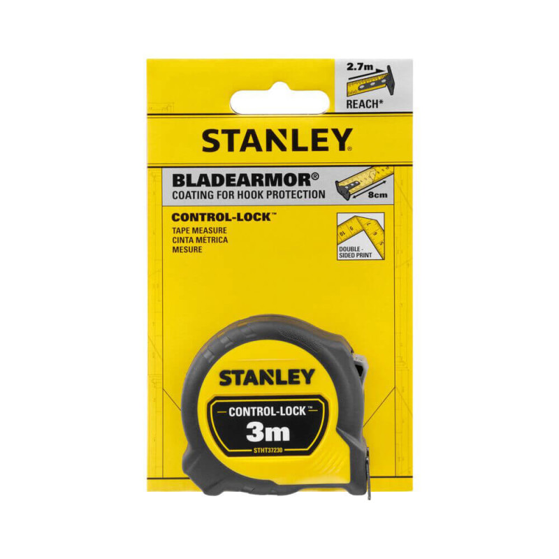Рулетка вимірювальна CONTROL-LOCK  STANLEY 3 м 19 мм (STHT37230-0)