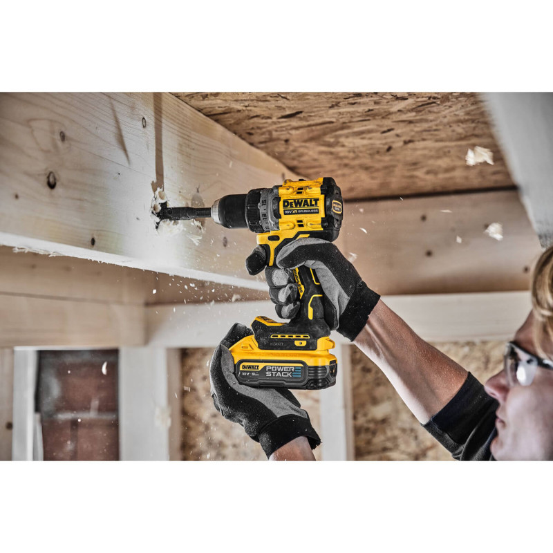 Дриль-шуруповерт (шурупокрут) акумуляторний безщітковий DeWALT (DCD800H2T)