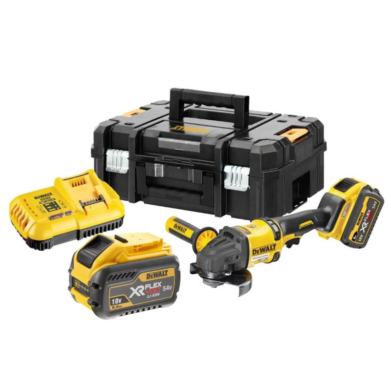 Угловая шлифмашина (УШМ) болгарка аккумуляторная бесщеточная DeWALT (CG418X2)