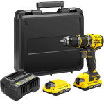 Дрель-шуруповерт ударная аккумуляторная бесщеточная STANLEY FATMAX (SFMCD721D2K) – Фото №1