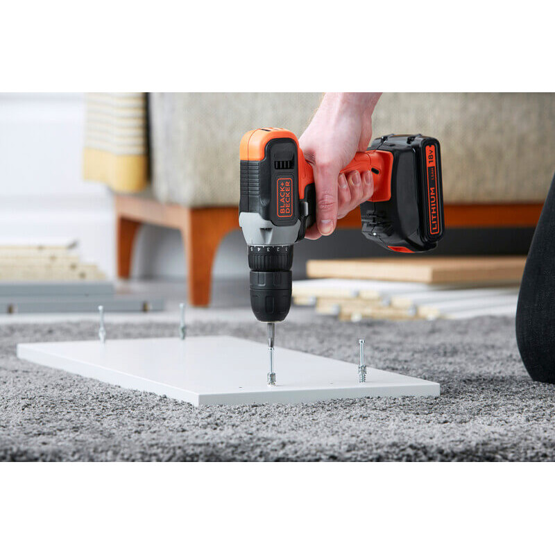 Дрель-шуруповерт аккумуляторный BLACK+DECKER (BCD001C1)