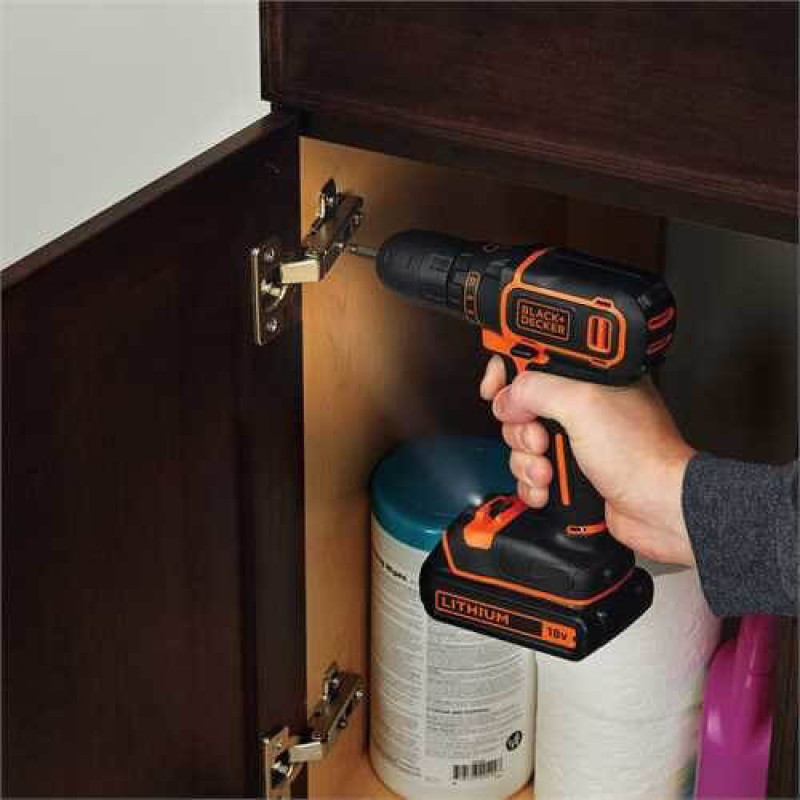 Дрель-шуруповерт аккумуляторный BLACK+DECKER (BDCDD18N)
