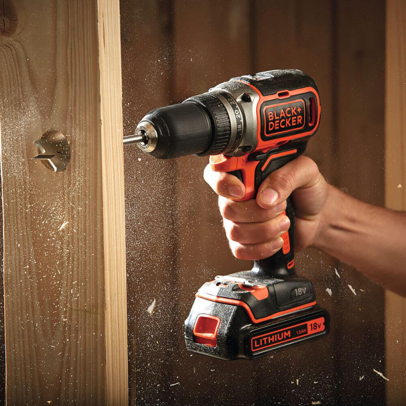 Дрель-шуруповерт аккумуляторная бесщеточная BLACK+DECKER (BL186N)