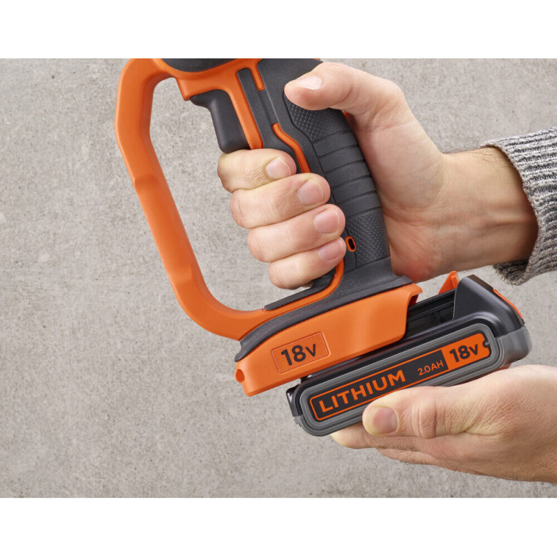 Шліфмашина кутова - болгарка акумуляторна BLACK+DECKER (BCG720M1)