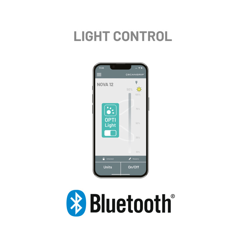 Прожектор переносний 12 000 lumen NOVA 12 з BLUETOOTH SCANGRIP (03.6206)
