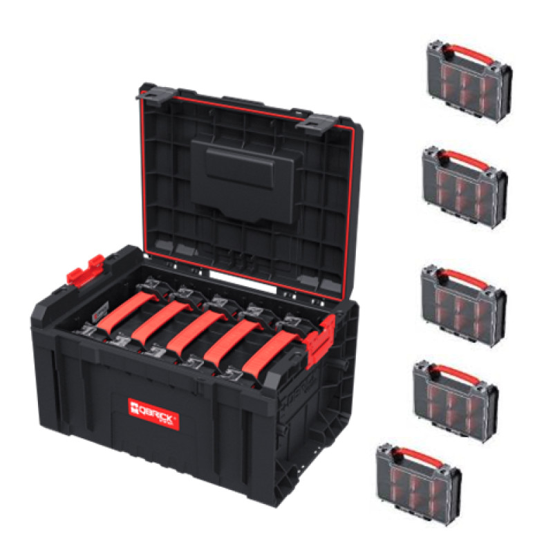 Ящик QBRICK SYSTEM PRO TOOLBOX + 5 органайзерів PRO ORGANIZER MULTI (Z257776PG003R)