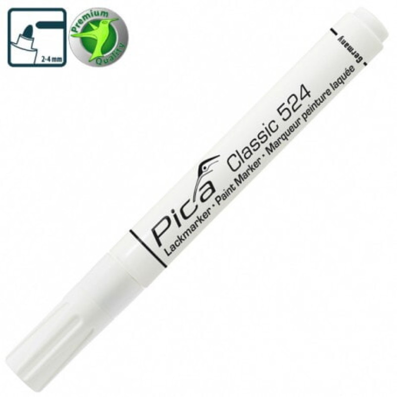 Маркер водяной промышленный Pica Classic 524/52 Industry Paint Marker белый (524/52)