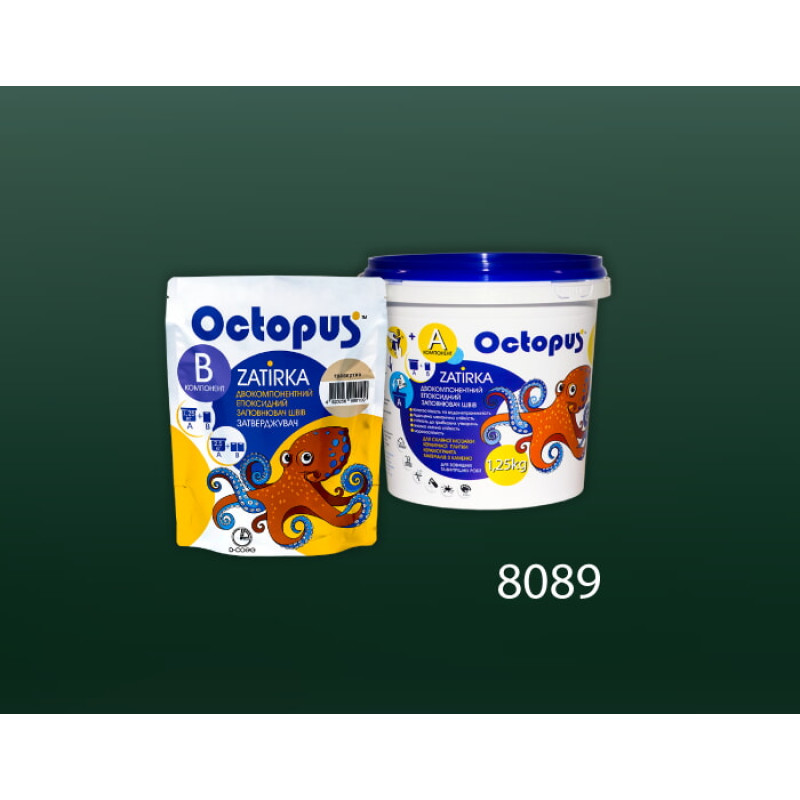 Епоксидна двокомпонентна  фуга Octopus Zatirka колір 8089 1,25 кг (8089-1)