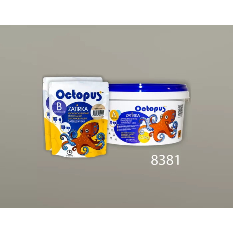 Епоксидна двокомпонентна  фуга Octopus Zatirka колір 8381 2,5 кг (8381-2)