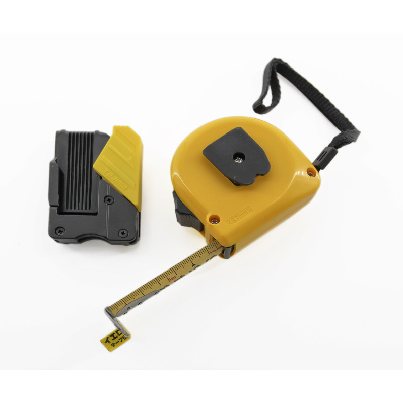 Рулетка строительная TAJIMA GOATU HI LOCK GASFLM2550, усиленная лента, с держателем на ремень, магнит, 25 мм х 5м (1001-1894)
