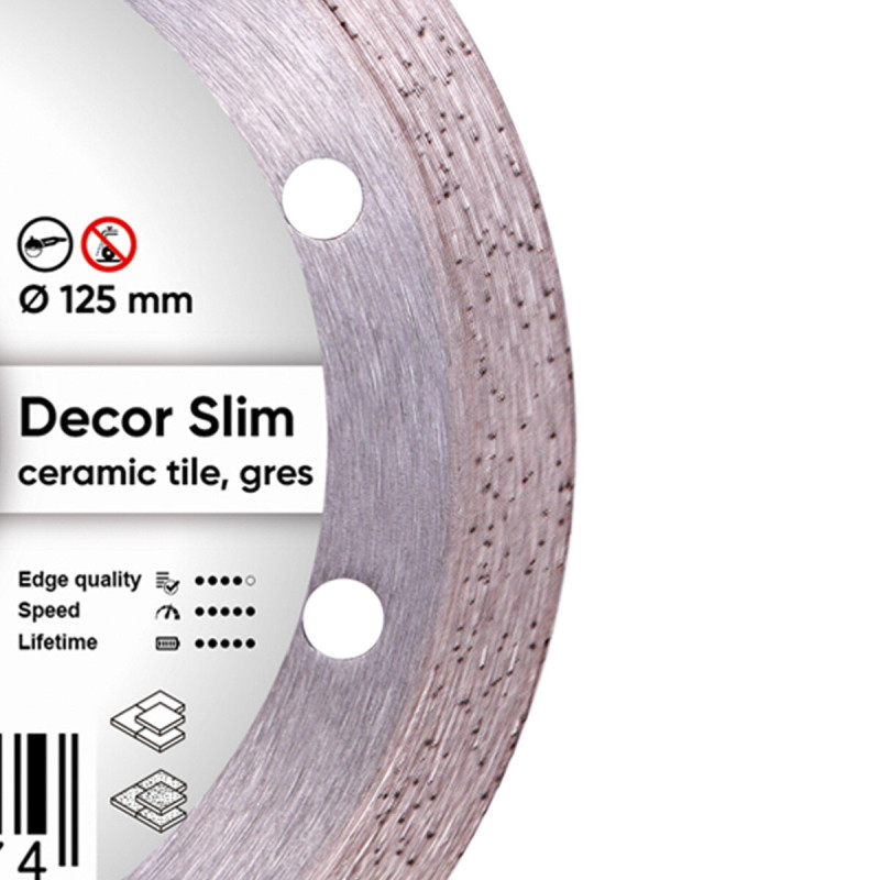 Круг алмазный отрезной 1A1R 125 Decor Slim (11115427010)
