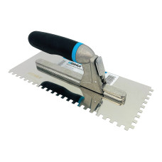 Шпатель BIHUI зубчатый зуб 6 мм с быстросъемной ручкой 280х115 мм (PT28006)