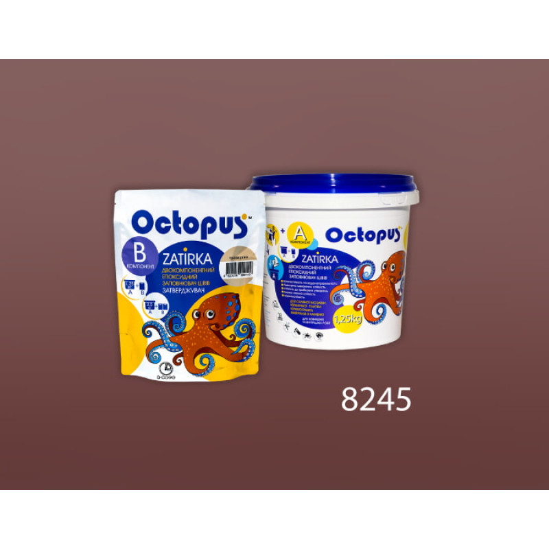 Эпоксидная двухкомпонентная затирка Octopus Zatirka цвет 8245 1,25 кг (8245-1)