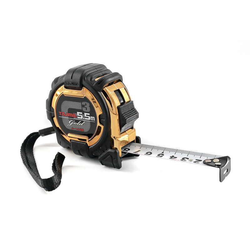 Рулетка строительная TAJIMA G3 LOCK G3GL25-55BL ударопрочная 25 мм х 5,5 м (1001-1663)